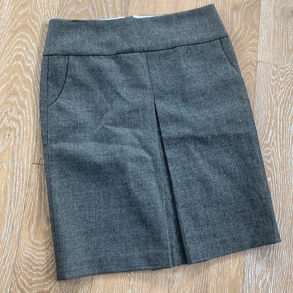 J. Crew Gold Shimmer Skirt